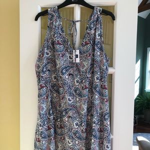 GAP Comfy Paisley Print Shirt Dress